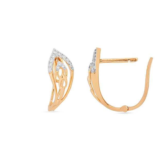Tanishq 18KT Diamond Earrings for Women 3