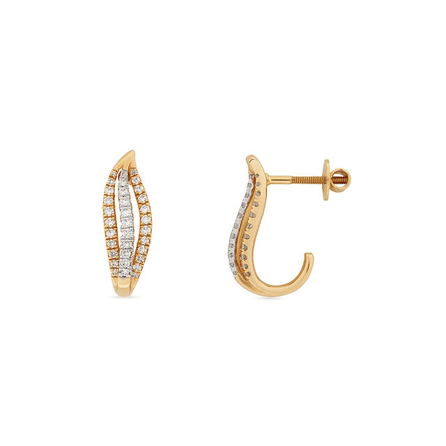 Tanishq 18KT Diamond Earrings for Women 2