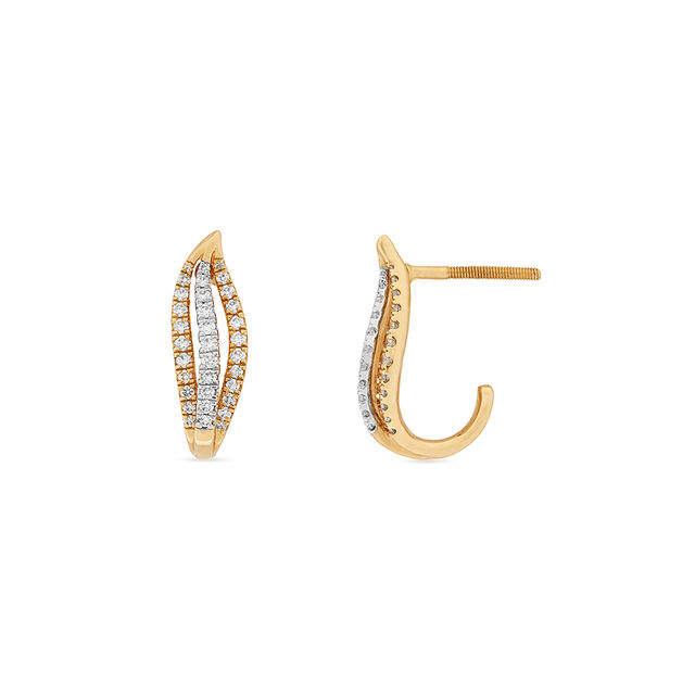 Tanishq 18KT Diamond Earrings for Women 3