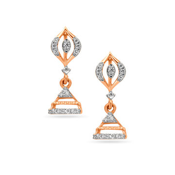 Tanishq 18 Karat Diamond Earrings for Women