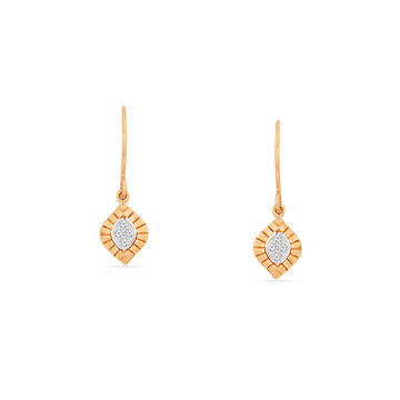 Raindrop Diamond Drop Earrings