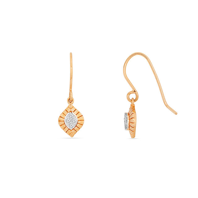 Raindrop Diamond Drop Earrings 2