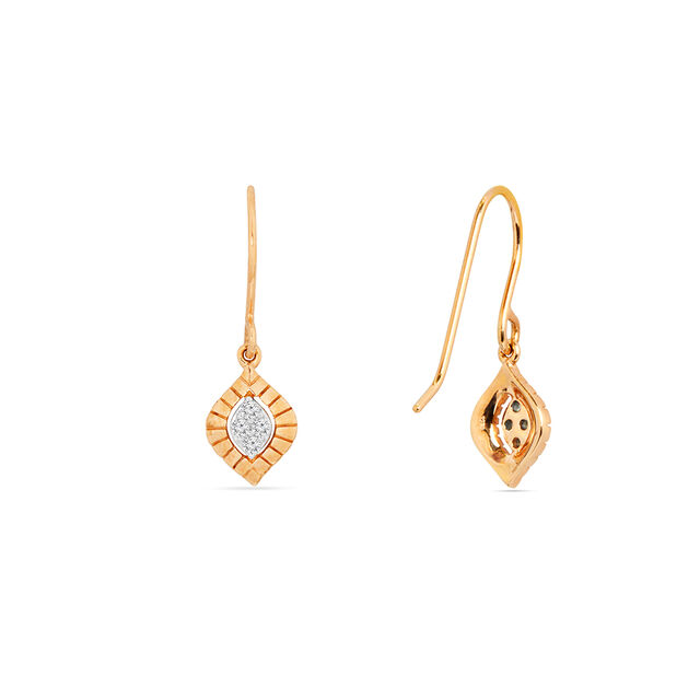 Raindrop Diamond Drop Earrings 3