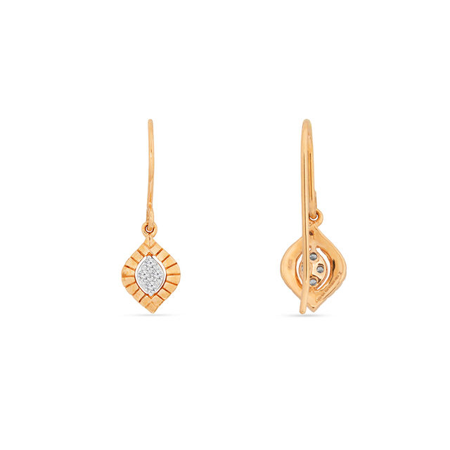Raindrop Diamond Drop Earrings 4