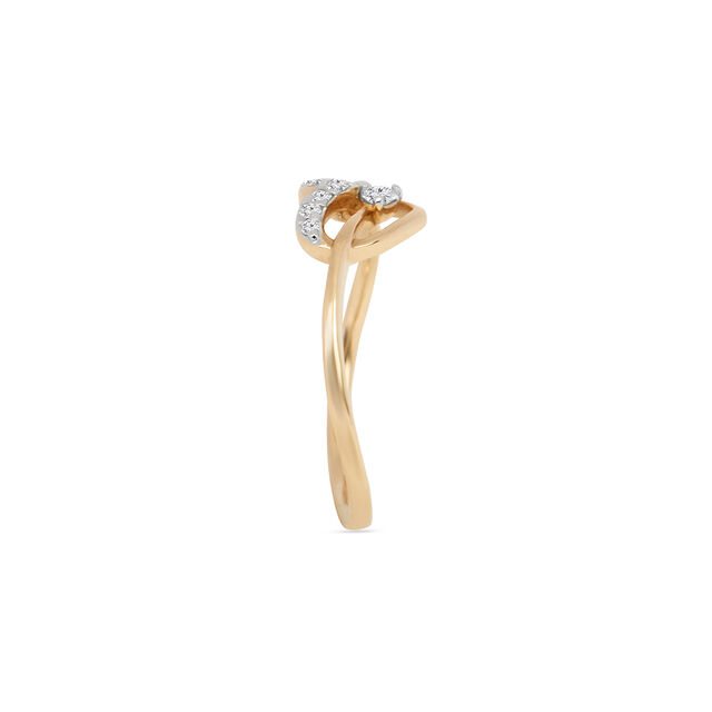 Sparkling Heart Diamond Finger Ring 5