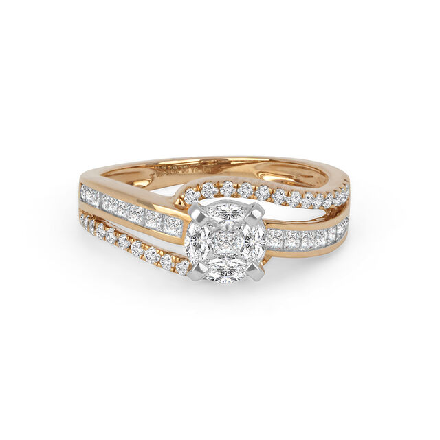Tanishq 18KT Diamond Finger Ring for Women 2