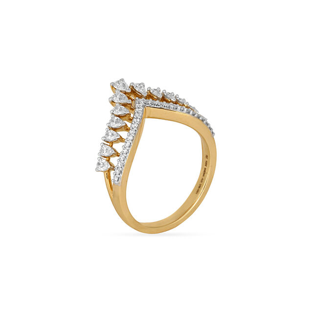 Tanishq 18KT Diamond Finger Ring for Women 3