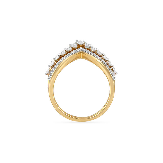 Tanishq 18KT Diamond Finger Ring for Women 4