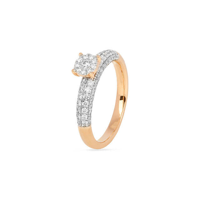 Tanishq 18KT Diamond Finger Ring for Women 2
