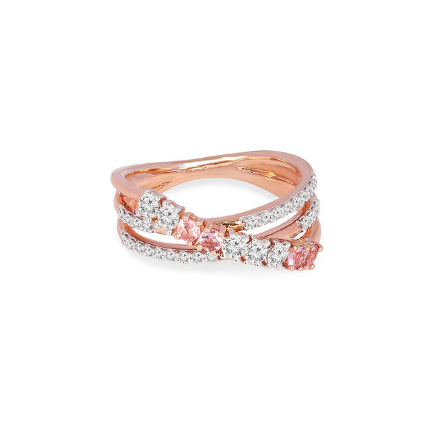 Tanishq 18KT Diamond Finger Ring for Women 