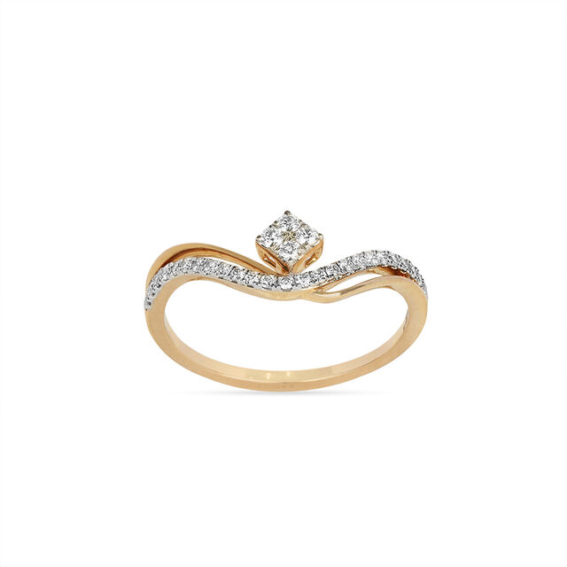 Tanishq 18KT Diamond Finger Ring for Women 2