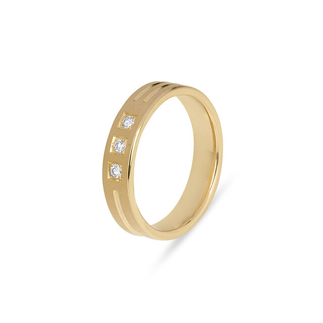 Tanishq 18KT Diamond Finger Ring for Men 4