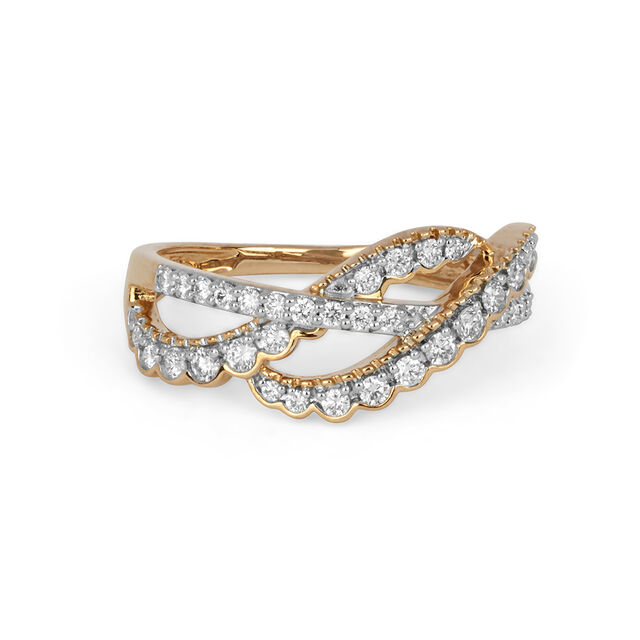 Tanishq 18KT Diamond Finger Ring for Women 