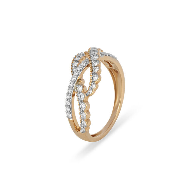 Tanishq 18KT Diamond Finger Ring for Women 3