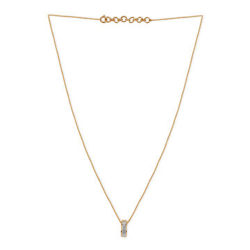 Tanishq 18KT Diamond Pendant with Chain