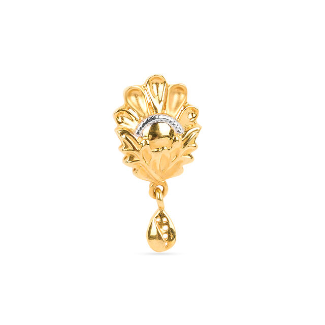 Tanishq 18KT Diamond Pendant and Earrings Set 2