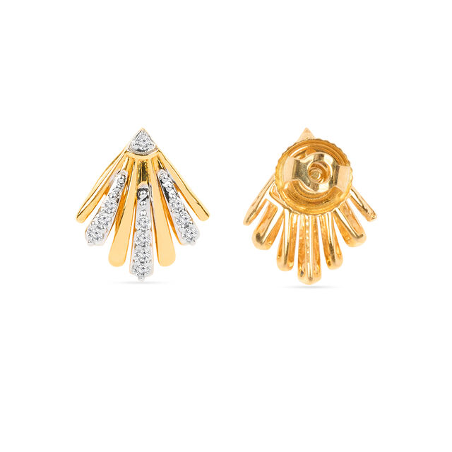 Tanishq 18KT Diamond Pendant and Earrings Set 4