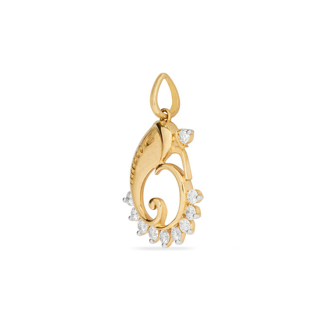 Tanishq 18KT Diamond Pendant for Women 3