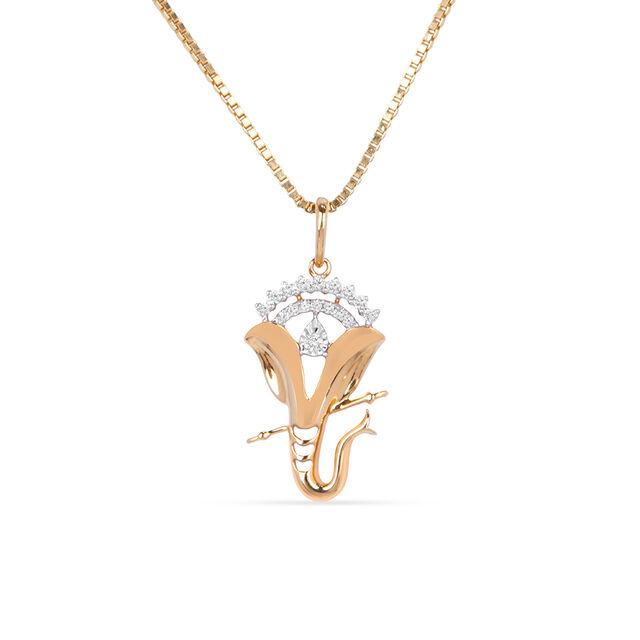 Tanishq 18KT Diamond Pendant for Women 