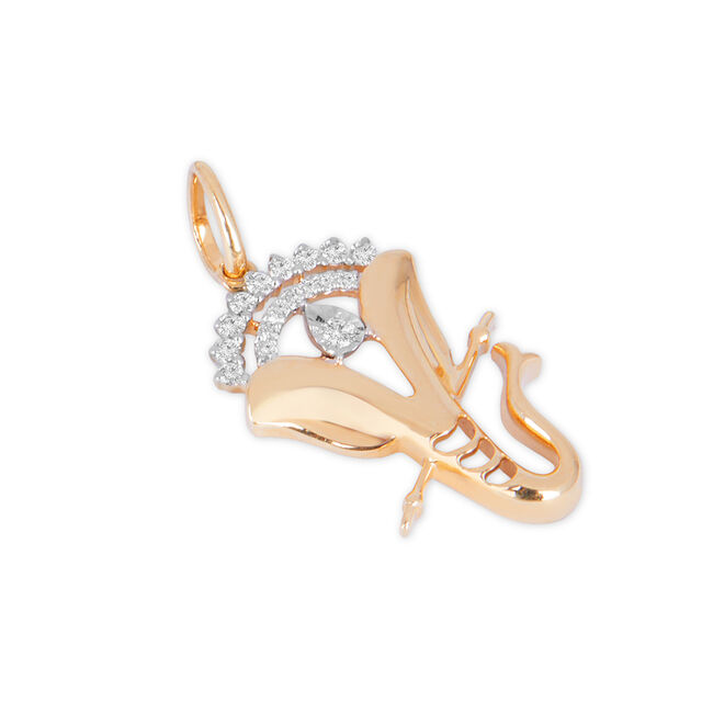 Tanishq 18KT Diamond Pendant for Women 3