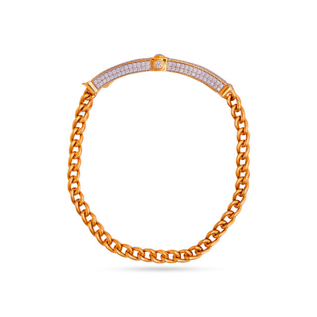 Tanishq 18KT Diamond Bracelet for Men