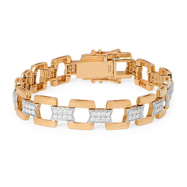 Tanishq 18KT Diamond Bracelet for Men 2