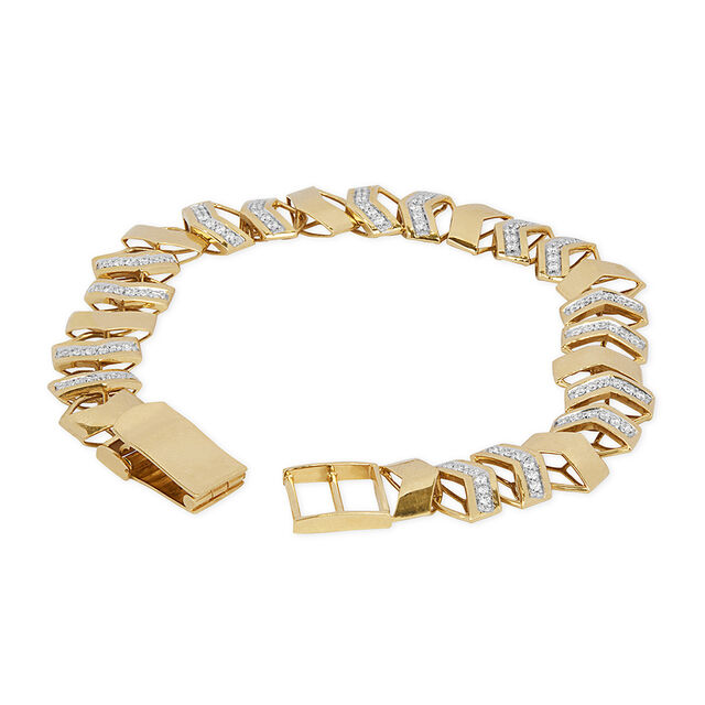 Tanishq 18KT Diamond Bracelet for Men 3