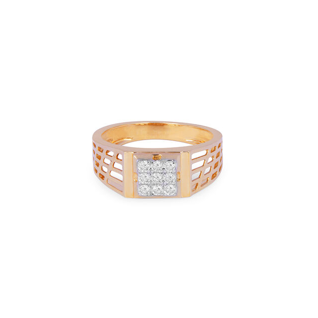 Tanishq 18KT Diamond Finger Ring for Men 