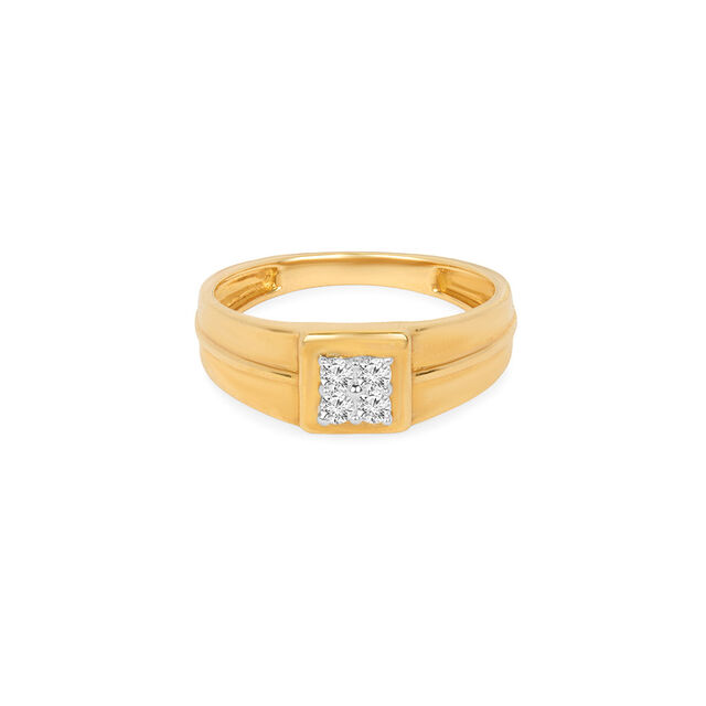 Tanishq 18KT Diamond Finger Ring for Men 