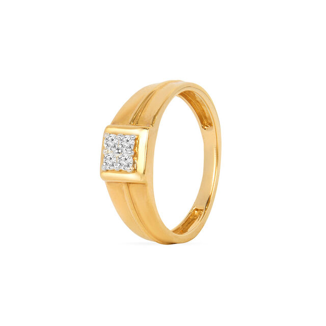 Tanishq 18KT Diamond Finger Ring for Men 2