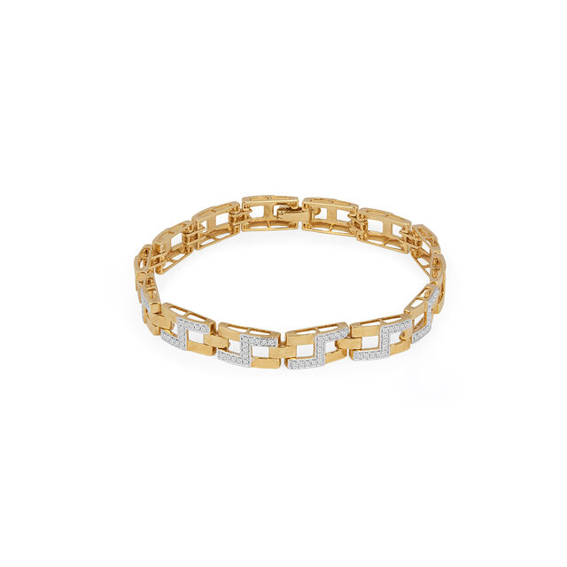 Tanishq 18KT Diamond Bracelet for Men 