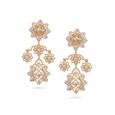 Tanishq Pioneering Girandole Diamond Drop Earrings 18K Yellow Gold for Women 