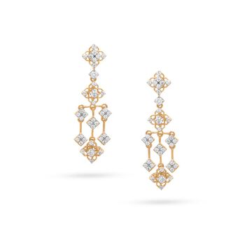 Elegant Geometric Diamond Earrings