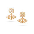 18K Geometric Star-inspired Drop Earrings,,hi-res 