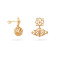 18K Geometric Star-inspired Drop Earrings,,hi-res 2