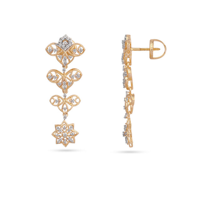 A Flutter of Stars Cascade Earrings,,hi-res 2
