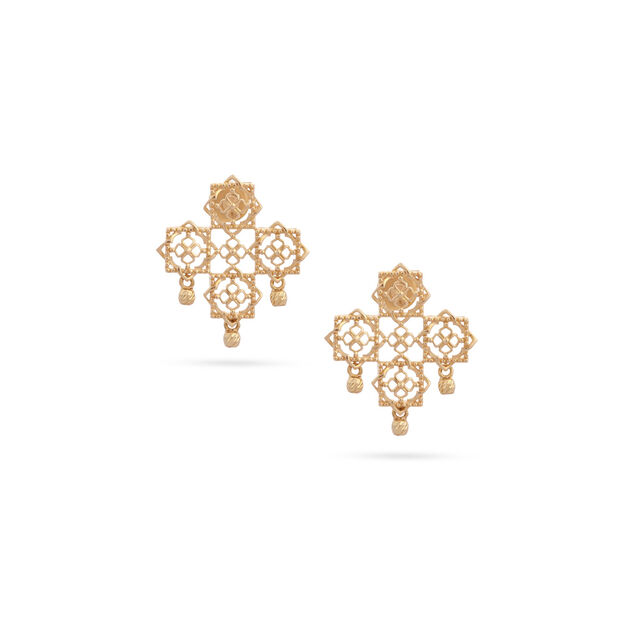 Elegant Mesh Star Earrings,,hi-res 