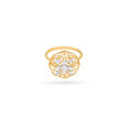 Exquiste Yellow Gold Star-Inspired Ring 