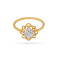 8-pointed Start Trendsetter Ring in Yellow Gold,,hi-res 