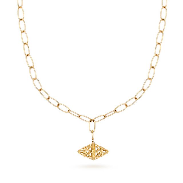 18K Geometric Star-inspired Pendant,,hi-res