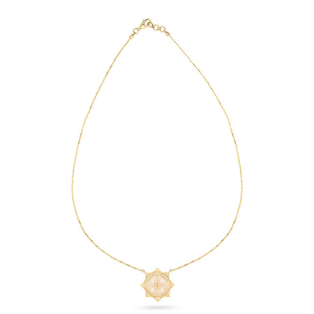 8-pointed Star Motif Pendant in 18k Gold,,hi-res 