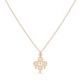 Minimalistic Gold Interlace Pendant With Chain,,hi-res 2