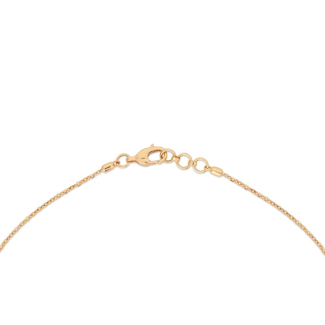 Minimalistic Gold Interlace Pendant With Chain,,hi-res 3