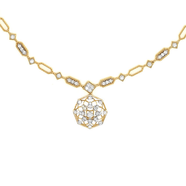 18K Yellow Gold Star-Inspired Necklace