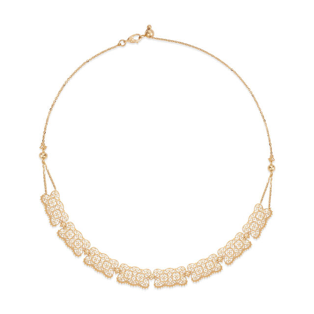 Gold Tapestry Filigree Necklace,,hi-res 