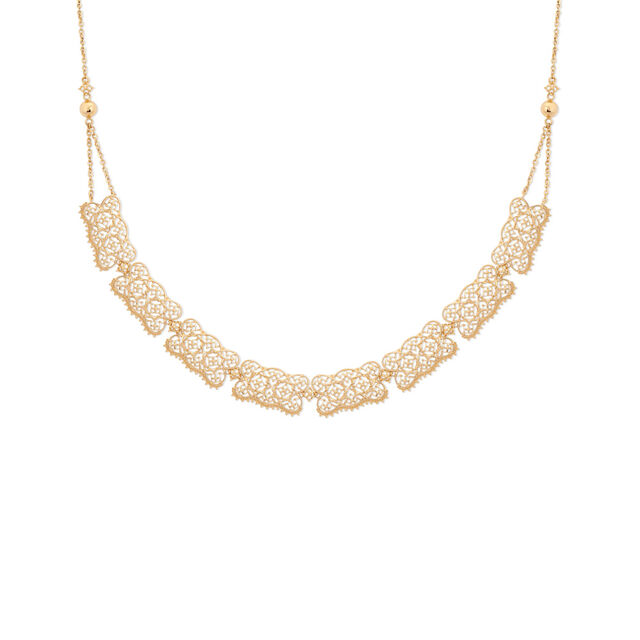 Gold Tapestry Filigree Necklace,,hi-res 2