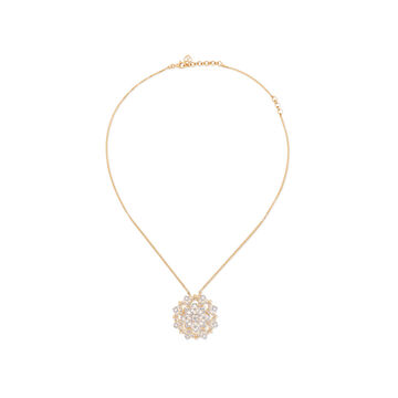 Dual Design Lace Interlace Gold Necklaces