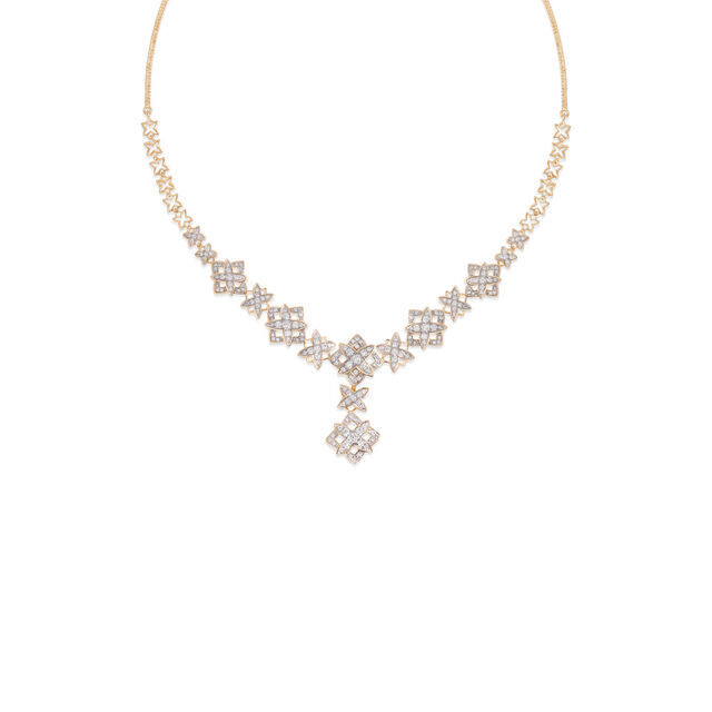 Lace Elegance Diamond Necklace 4