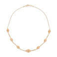 Gold Geometric Lace Necklace,,hi-res 
