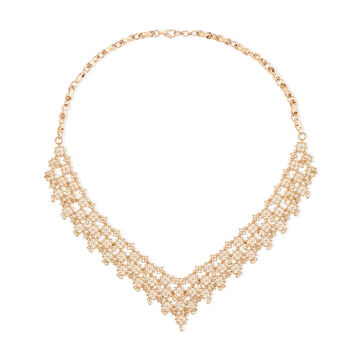 Interlaced Star Necklace in 18Karat Gold